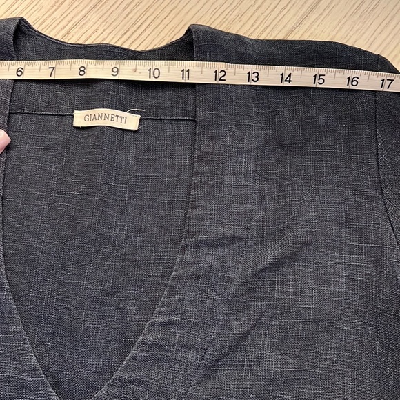 GIANNETTI OVERSIZED DRESS 💯 LINEN SIZE 2 - Picture 10 of 14